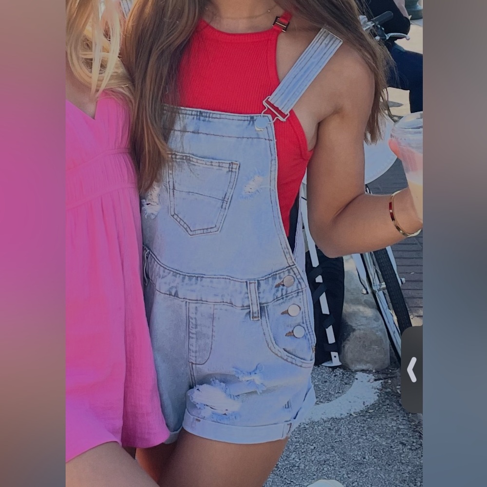 Superdown denim overalls